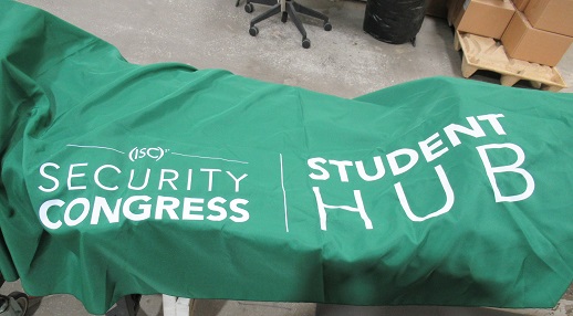 Dark Green Table Cloth w/ Logo - Click Image to Close